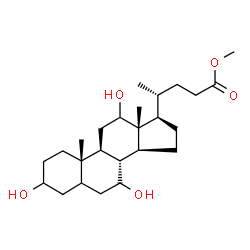 ChemSpider 2D Image | Methyl 3,7,12-trihydroxycholan-24-oate | C25H42O5