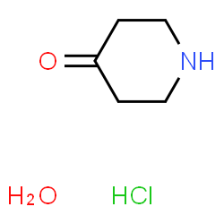 ChemSpider 2D Image | 4-Piperidinone hydrochloride hydrate | C5H12ClNO2
