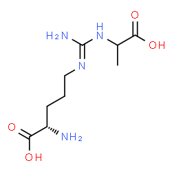 ChemSpider 2D Image | (E)-N~5~-{Amino[(1-carboxyethyl)amino]methylene}-L-ornithine | C9H18N4O4
