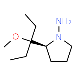 ChemSpider 2D Image | (2S)-2-(3-Methoxy-3-pentanyl)-1-pyrrolidinamine | C10H22N2O