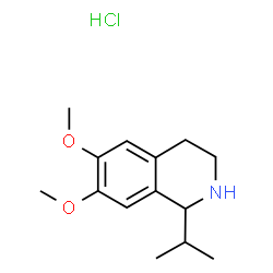 ChemSpider 2D Image | 1-Isopropyl-6,7-dimethoxy-1,2,3,4-tetrahydroisoquinoline hydrochloride | C14H22ClNO2