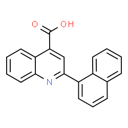 ChemSpider 2D Image | 2-(1-Naphthyl)-4-quinolinecarboxylic acid | C20H13NO2