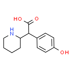 ChemSpider 2D Image | (4-Hydroxyphenyl)(2-piperidinyl)acetic acid | C13H17NO3