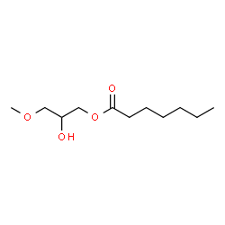ChemSpider 2D Image | 2-Hydroxy-3-methoxypropyl heptanoate | C11H22O4