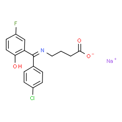 ChemSpider 2D Image | SL-75-102 | C17H14ClFNNaO3