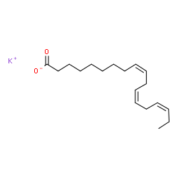 ChemSpider 2D Image | Potassium (9Z,12Z,15Z)-9,12,15-octadecatrienoate | C18H29KO2