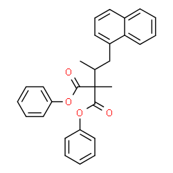 ChemSpider 2D Image | Diphenyl methyl[1-(1-naphthyl)-2-propanyl]malonate | C29H26O4
