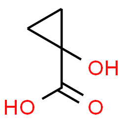 ChemSpider 2D Image | 1-Hydroxycyclopropanecarboxylic acid | C4H6O3