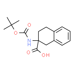 ChemSpider 2D Image | 2-[(tert-Butoxycarbonyl)amino]-1,2,3,4-tetrahydronaphthalene-2-carboxylic acid | C16H21NO4