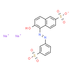 ChemSpider 2D Image | Food orange 2 | C16H10N2Na2O7S2