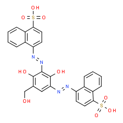 ChemSpider 2D Image | CHOCOLATE BROWN HT FREE ACID | C27H20N4O9S2