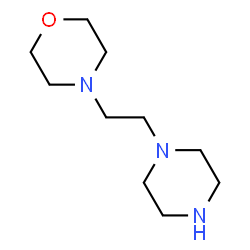 ChemSpider 2D Image | 1-(2-MORPHOLINOETHYL)PIPERAZINE | C10H21N3O