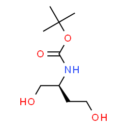 ChemSpider 2D Image | (S)-N-Boc-2-Aminobutane-1,4-diol | C9H19NO4