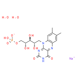 ChemSpider 2D Image | Riboflavin 5'-phosphate sodium | C17H24N4NaO11P