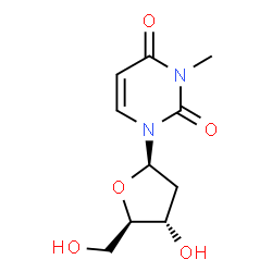 ChemSpider 2D Image | 2'-Deoxy-3-methyluridine | C10H14N2O5