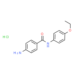 ChemSpider 2D Image | 4-amino-N-(4-ethoxyphenyl)benzamide hydrochloride | C15H17ClN2O2