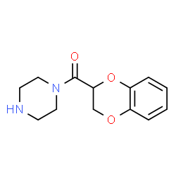 ChemSpider 2D Image | N-1,4-BENZODIOXANE-2-CARBONYL PIPERAZINE | C13H16N2O3