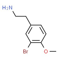 ChemSpider 2D Image | 3-Bromo-4-methoxyphenethylamine | C9H12BrNO
