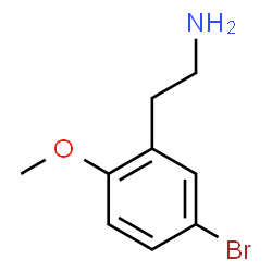 ChemSpider 2D Image | 5-Bromo-2-methoxybenzeneethanamine | C9H12BrNO