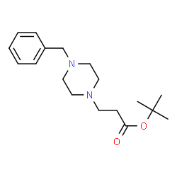 ChemSpider 2D Image | tert-butyl 3-(4-benzylpiperazino)propanoate | C18H28N2O2