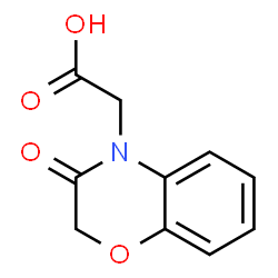 ChemSpider 2D Image | 2-(3-Oxo-2H-benzo[b][1,4]oxazin-4(3H)-yl)acetic acid | C10H9NO4