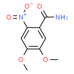 ChemSpider 2D Image | 3,4-DIMETHOXY-6-NITROBENZAMIDE | C9H10N2O5