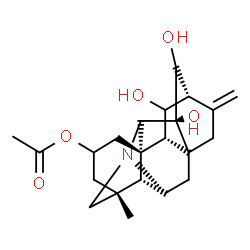 ChemSpider 2D Image | 11,13,14-Trihydroxyhetisan-2-yl acetate | C22H29NO5