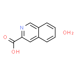 ChemSpider 2D Image | 3-Isoquinolinecarboxylic acid hydrate | C10H9NO3