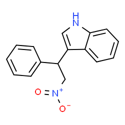 ChemSpider 2D Image | 3-(2-Nitro-1-phenylethyl)-1H-indole | C16H14N2O2