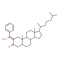 ChemSpider 2D Image | (2Z)-2-[Hydroxy(phenyl)methylene]cholestan-3-one | C34H50O2