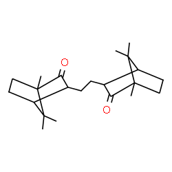 ChemSpider 2D Image | 3,3'-(1,2-Ethanediyl)bis(1,7,7-trimethylbicyclo[2.2.1]heptan-2-one) | C22H34O2