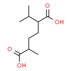 ChemSpider 2D Image | 2-Isopropyl-5-methylhexanedioic acid | C10H18O4