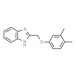 ChemSpider 2D Image | 2-[(3,4-Dimethylphenoxy)methyl]-1H-benzimidazole | C16H16N2O