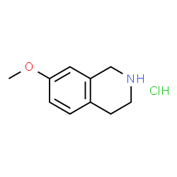 ChemSpider 2D Image | 7-Methoxy-1,2,3,4-tetrahydroisochinolinhydrochlorid | C10H14ClNO