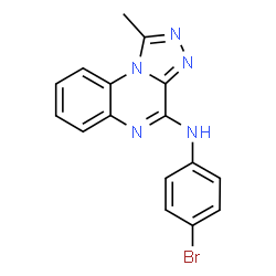 ChemSpider 2D Image | N-(4-Bromophenyl)-1-methyl[1,2,4]triazolo[4,3-a]quinoxalin-4-amine | C16H12BrN5