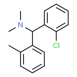 ChemSpider 2D Image | 1-(2-Chlorophenyl)-N,N-dimethyl-1-(2-methylphenyl)methanamine | C16H18ClN
