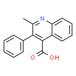 ChemSpider 2D Image | 2-Methyl-3-phenyl-4-quinolinecarboxylic acid | C17H13NO2