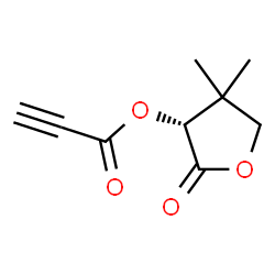 ChemSpider 2D Image | (3R)-4,4-Dimethyl-2-oxotetrahydro-3-furanyl propiolate | C9H10O4