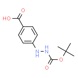 ChemSpider 2D Image | 4-(2-{[(2-Methyl-2-propanyl)oxy]carbonyl}hydrazino)benzoic acid | C12H16N2O4