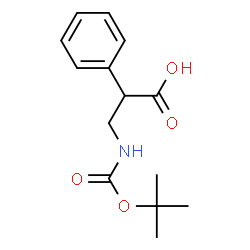 ChemSpider 2D Image | 3-[(tert-Butoxycarbonyl)amino]-2-phenylpropanoic acid | C14H19NO4