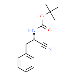 ChemSpider 2D Image | (S)-N-Boc-phenylalaninenitrile | C14H18N2O2