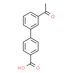 ChemSpider 2D Image | 3'-Acetyl-4-biphenylcarboxylic acid | C15H12O3