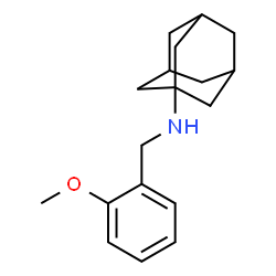 ChemSpider 2D Image | N-(2-Methoxybenzyl)-1-adamantanamine | C18H25NO