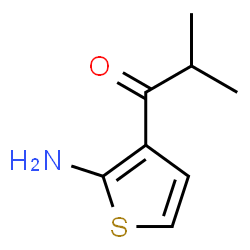 ChemSpider 2D Image | 1-(2-Amino-3-thienyl)-2-methyl-1-propanone | C8H11NOS