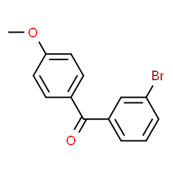 ChemSpider 2D Image | (3-Bromophenyl)(4-methoxyphenyl)methanone | C14H11BrO2