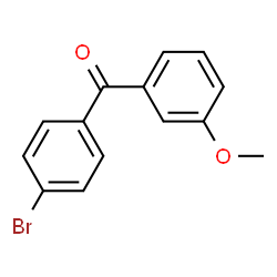 ChemSpider 2D Image | (4-Bromophenyl)(3-methoxyphenyl)methanone | C14H11BrO2