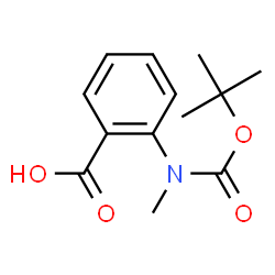 ChemSpider 2D Image | 2-((tert-Butoxycarbonyl)(methyl)amino)benzoic acid | C13H17NO4