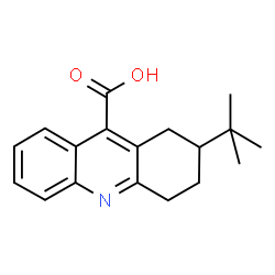 ChemSpider 2D Image | 2-tert-butyl-1,2,3,4-tetrahydroacridine-9-carboxylic acid | C18H21NO2