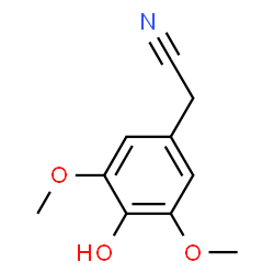 ChemSpider 2D Image | 4-Hydroxy-3,5-dimethoxybenzeneacetonitrile | C10H11NO3