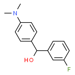 ChemSpider 2D Image | [4-(Dimethylamino)phenyl](3-fluorophenyl)methanol | C15H16FNO